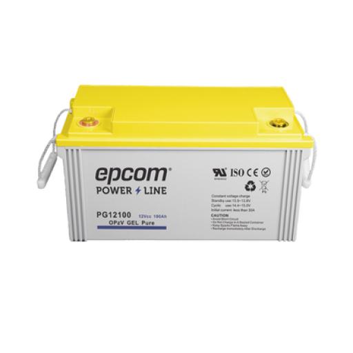 [EPCOM_PG12100] Epcom Batería de GEL PURO OPzV / 12 V @ 100 Ah / Ciclo profundo / Uso en Aplicaciones Fotovoltaicas y de Respaldo