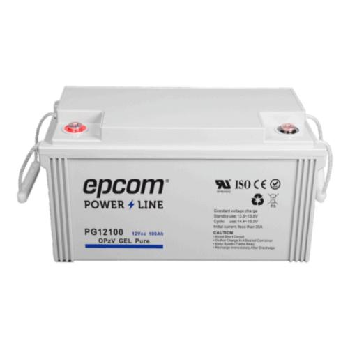 [EPCOM_PG12100] Epcom Batería de GEL PURO OPzV / 12 V @ 100 Ah / Ciclo profundo / Uso en Aplicaciones Fotovoltaicas y de Respaldo