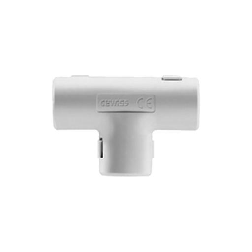[GEWISS_DX-40-216] Gewiss Unión en "T" para tubería rígida, recomendado para cable eléctrico, PVC Auto-extinguible, de 16 mm