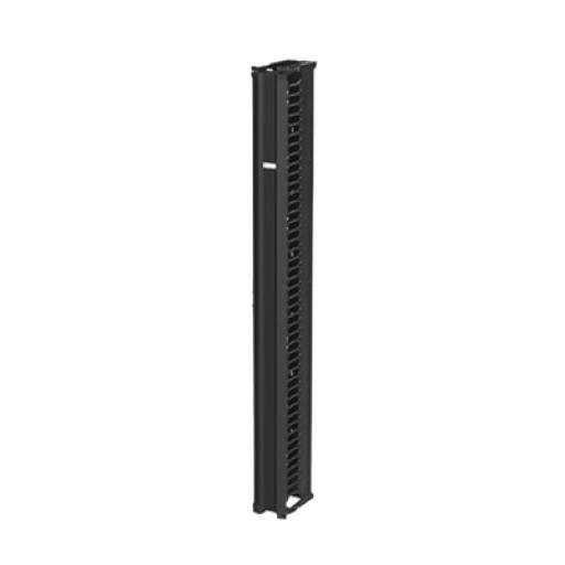 [HOFFMAN_DV6S7] HOFFMAN Organizador Vertical CableTek, Sencillo (Solo Frontal), Para Rack Abierto de 45 Unidades, 6 in de Ancho, Color Negro