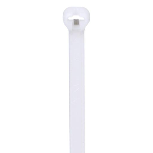[PANDUIT_BT3S-C] Panduit Cincho de Nylon 6.6 Dome-Top® Con Lengüeta de Bloqueo de Acero Inoxidable, 305 mm largo x 4.7mm ancho, Color Natural, Paquete de 100pz