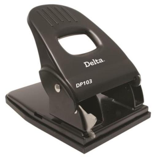[BARRILITO_DP103] Barrilito Perforadora Barrilito Delta 2 Orificios Color Negro