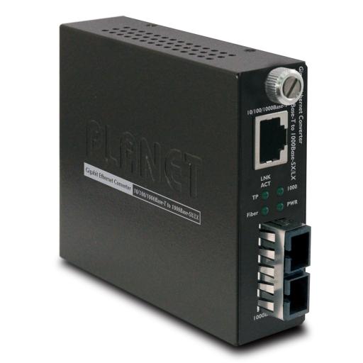 [PLANET_GST-802] Planet Convertidor de Medios 10/100/1000BASE-T a 1000Base-SX (SC) 220m/550m