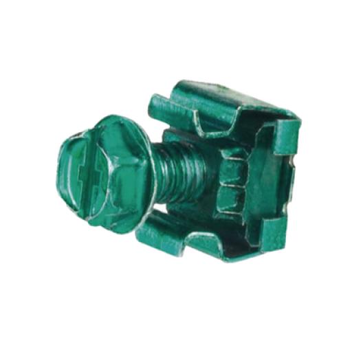 [PANDUIT_CNB4K] Panduit KIT 4 Tuercas Enjauladas No. 12-24, 4 Tornillos Rosca 1/2" Verde.
