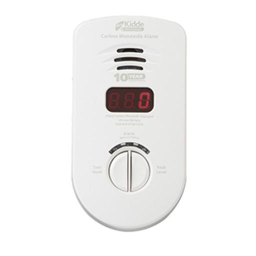 [KIDDE_KN-COP-DP-10YL] KIDDE Alarma de Monoxido de Carbono 120 AC │ Batería 10 años │ Display