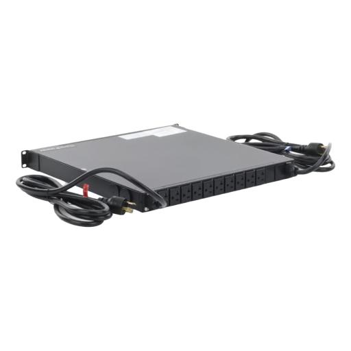 [HOFFMAN_NPATS11002] HOFFMAN PDU Monitoreable de Transferencia Automática ATS (Fuente Redundante), Con 10 Salidas 5-15R,   Enchufes de Entrada L5-20P, Instalación Horizontal de 19in, 1UR, 20 Amp, 120 Vca 
