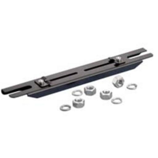 [PANDUIT_FR6TB12] Panduit Soporte de Montaje a Techo Tipo Trapecio, para Canaletas FiberRunner 4X4 y 6x4, o Charola Wyr-Grid de 8in, Uso con Varilla Roscada de 1/2", Color Negro