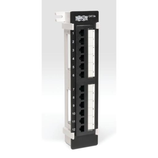 [TRIPPLITE_N050-012] Tripp Lite PANEL DE CONEXIONES 12 PUERTOS CAT5E RJ45 ETHERNET DE PARED