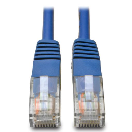 [TRIPPLITE_N002-001-BL] Tripp Lite CABLE PATCH CAT5E UTP MOLDEADO 350MHZ RJ45 M/M AZUL 30.5CM .