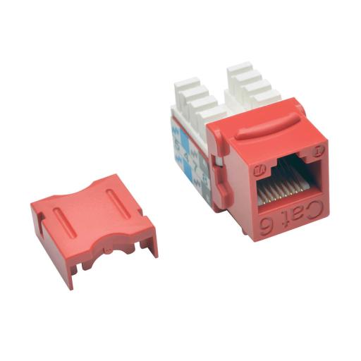 [TRIPPLITE_N238-025-RD] Tripp Lite CONECTOR KEYSTONE JACK 110 PUNCHDOWN CAT6/CAT5E ROJO 25 PZ.