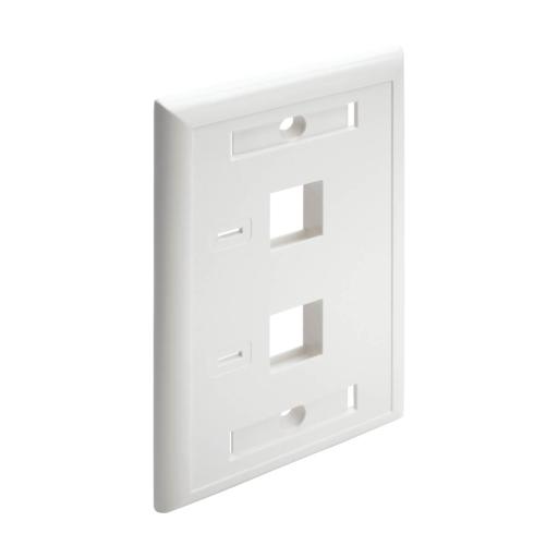 [TRIPPLITE_N042-001-WH] Tripp Lite PLACA DE PARED DOBLE 2 PUERTOS RJ45 BLANCO