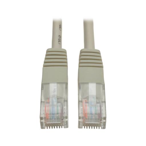 [TRIPPLITE_N002-001-GY] Tripp Lite CABLE PATCH CAT5E UTP MOLDEADO 350MHZ RJ45 M/M GRIS 30.5CM .