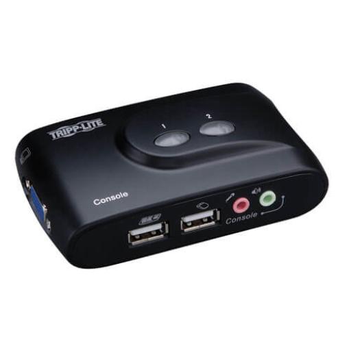 [TRIPPLITE_B004-VUA2-K-R] Tripp Lite KVM COMPACTO DE 2 PUERTOS USB .                               .