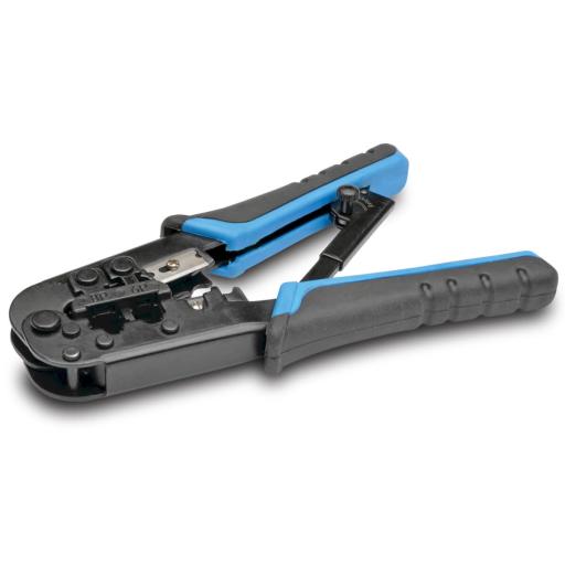 [TRIPPLITE_T100-001] Tripp Lite HERRAMIENTA DE COMPRESION RJ11 RJ12 RJ45 C/ PELADOR DE CABLES