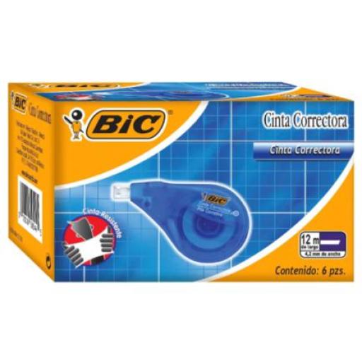 [BIC_855705] BIC Cinta Correctora BIC 12mx4.2mm Caja C/6 Pzas