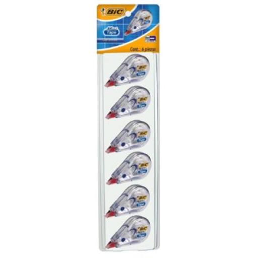 [BIC_891548] BIC Cinta Correctora BIC Mini Tape C/6 Pzas