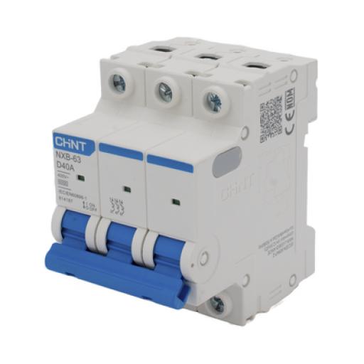 [CHINT_NXB633PD40] CHINT Pastilla para Riel Din, 2 Polos, 40 Amp, Vca:110/415v, 6kA, Catálogo: NXB633PD40, Serie: NXB-63.