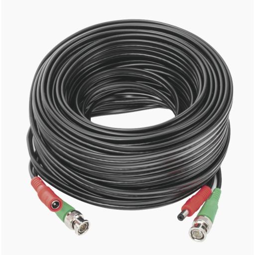 [EPCOM_DIY-20M-4K] Epcom Cable coaxial ( BNC RG59 ) + Alimentación / SIAMÉS / 20 Metros / Aleación Cobre + Aluminio CCA / Para Cámaras 4K  / Uso interior y exterior