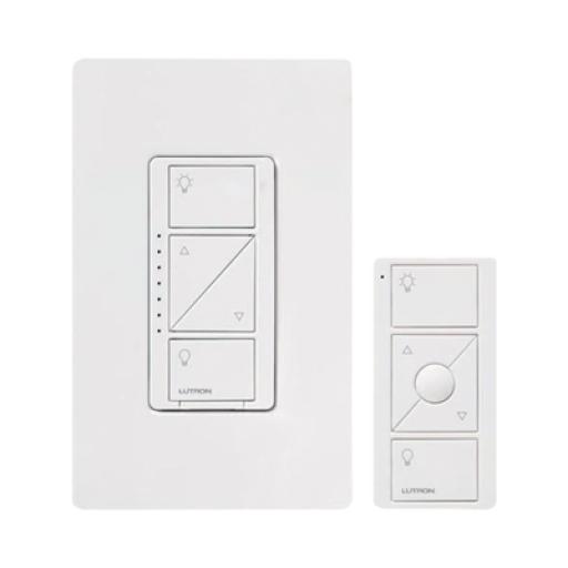 [LUTRONCASETAWIRELESS_PPKG1WWH] LUTRON CASETA WIRELESS (Caseta Wireless) Kit, Atenuador, control remoto PICO y tapa.
