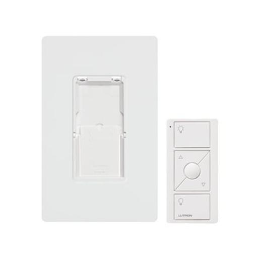 [LUTRONCASETAWIRELESS_PJ2WALLWHL01] LUTRON CASETA WIRELESS Kit, placa de pared y Control Remoto PICO Inalámbrico, complemente con un atenuador o switch on/off, Caseta, RA2, RadioRa2