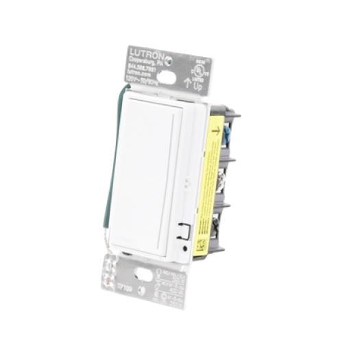 [LUTRONRADIORA3_RRSTPRONSW] LUTRON RADIORA 3 (RadioRa3) Atenuador  táctil SUNNATA Dimmer PRO color blanco mate para linea Radio Ra3, el cable neutro es opcional 250W LED / CFL
