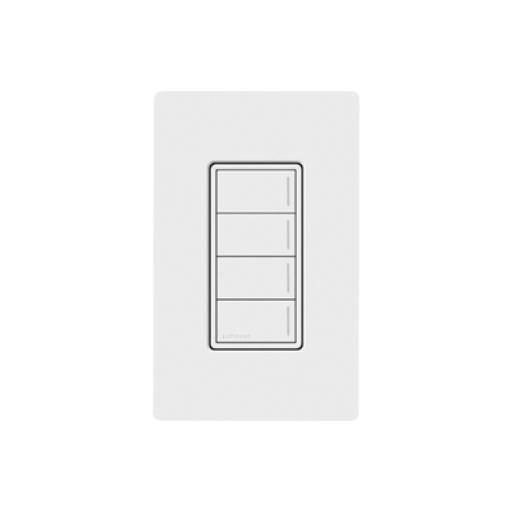 [LUTRONRADIORA3_RRSTW4BSW] LUTRON RADIORA 3 (RadioRa3) Botonera Sunnata Negro 4 escenas para Radio RA3, programe escenas diferentes en cada botón.