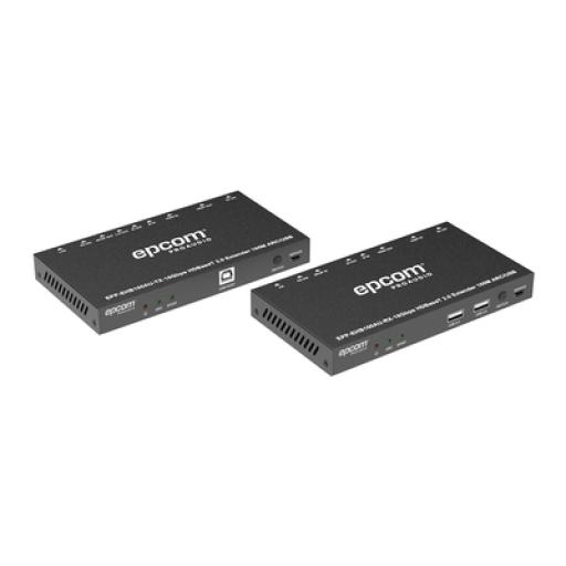 [EPCOM_EPP-EHB100AU] Epcom Kit Extensor HDMI | 4K2K@60HZ | HDR 4:4:4 | HDBaseT | 150M | Salida de Audio | HDCP 2.2 | IR Bidireccional