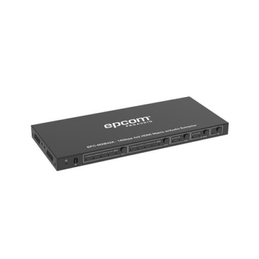 [EPCOM_EPC-MXB42A] Epcom Matricial HDMI | 4x2 | 4K2K@60Hz | HDR | YCbCr 4:4:4 | EDID Auto | Extractor de Audio | Salida de audio análoga y digitalizados | HDCP 2.2 | 18 Gbps