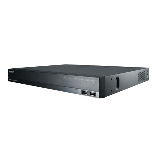 [HANWHA_XRN-820S-4TB] Hanwha NVR 32 Megapíxel / 8 canales / 8 puertos PoE+ / H.265 & WiseStream / P2P Wisenet / Incluye 4TB 