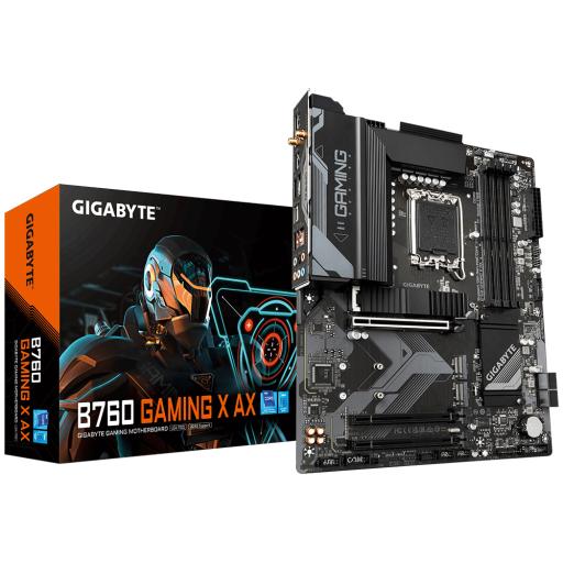 [GIGABYTE_B760 GAMING X AX] MOTHERBOARD GIGABYTE (B760 GAMING X AX ) SOCKET 1700 12A/13A, DDR5 128GB,SATA 6GB/S,PCI-E 4.0/X16 1,