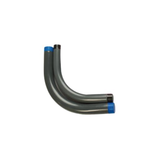 [RAWELT_CAL-25-PC] RAWELT Codo Conduit Rígido de Aluminio de 1" (25.4 mm) / Recubierto de PVC / Interior de Uretano.