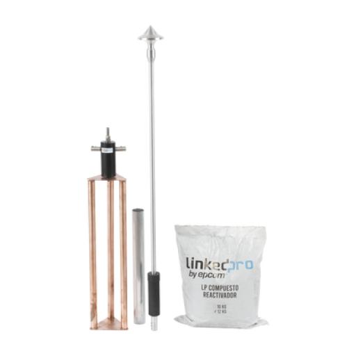 [LINKEDPROBYEPCOM_LP-EPC-50D] LINKEDPRO BY EPCOM Punta Pararrayo con Punta de Aluminio y 50 M de Diámetro de Protección