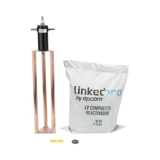 [LINKEDPROBYEPCOM_LP-GROUND-60A] LINKEDPRO BY EPCOM Electrodo para Corriente Máxima de 60 Amp. con Compuesto Mejorador de Terreno