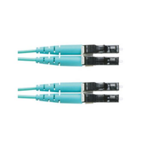 [PANDUIT_FX2ELLNLNSNM001] Panduit Jumper de Fibra Optica Multimodo 50/125 OM3, LC-LC Duplex, LSZH (Cero Halógenos), Color Aqua, 1 Metro
