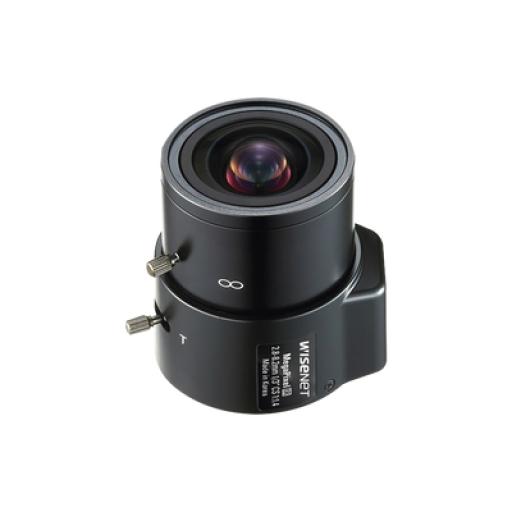 [HANWHA_SLA-M2890-DN] Hanwha Lente Varifocal 2.8-9mm, 3MP, Iris Automático, Formato 1/2.8"