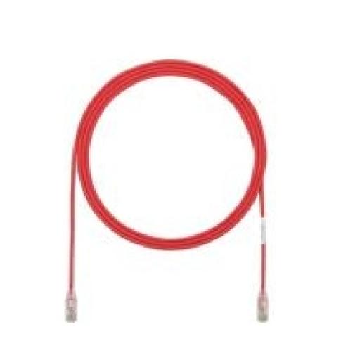 [PANDUIT_UTP28SP20RD] Panduit Cable de Parcheo TX6, UTP Cat6, Diámetro Reducido (28AWG), Color Rojo, 20 ft 