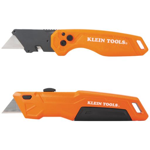 [KLEINTOOLS_44312] Klein Tools Juego de Navajas Multiusos Deslizable y Plegable de 135º o 180º con Botón de liberación Rápida y Fácil