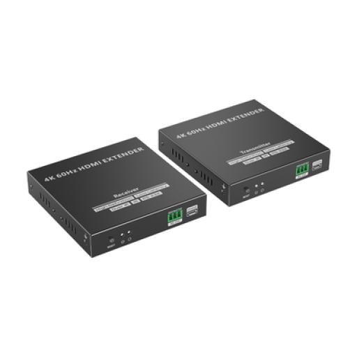 [EPCOM_TT-582] Epcom Kit Extensor HDMI para distancias de 150 metros | Transmite el Video y Controla tu DVR vía USB a distancia | Soporta resolución 4K @60Hz | Cat 6, 6a y 7 | Salida Loop en el Tx para visualización local | Soporta control remoto del equi