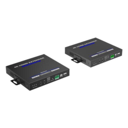[EPCOM_TT592] Epcom KIT EXTENSOR HDMI 4K@60HZ sobre IP GIGABIT / IPCOLOR / 100m en Conexión Uno a Uno /  Salida Loop / IR Bi-Direccional / RS232 / ARC / CERO LATENCIA / Soporta conexión Uno a Muchos/Switch en Cascada