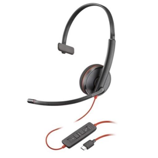 [PLANTRONICS_8X214A6] PLANTRONICS POLY DIADEMA BLACK WIRE C3210 USB-A MONAURAL NEGRA(8X214A6)