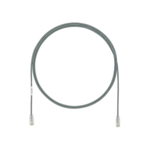 [PANDUIT_UTP28X2GY] Panduit Cable de Parcheo UTP Cat6A, CM/LSZH, Diámetro Reducido (28AWG), Color Gris, 2 ft