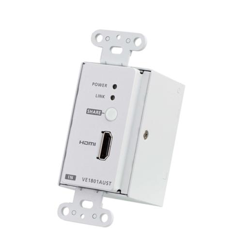 [ATEN_VE1801AUST] ATEN Transmisor HDMI HDBaseT-Lite con placa de pared estadounidense/PoH