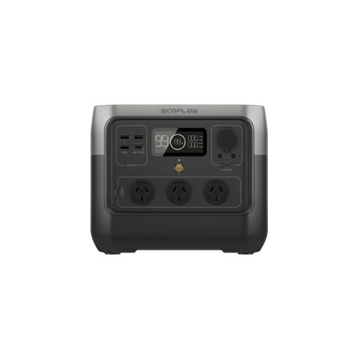 [ECOFLOW_EFR620] ECOFLOW EcoFlow River 2 Pro | Estación de Energía Portátil 768Wh Litio LFP / 4 AC 800W (Max. 1600W) / 1 USB-C 100W / 3 USB -A 12W / Cargador de Coche 10A, 126W Max. / Conectividad WiFi y Bluetooth (App) / Carga Solar 220W Max.