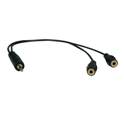 [TRIPPLITE_P313-001] Tripp Lite DIVISOR Y DE CABLES 3.5MM MINI AUDIO ESTEREO SPLITTER M A 2XH