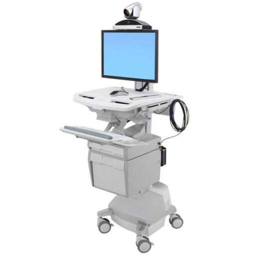 [ERGOTRON_SV44-53E1-1] Ergotron STYLEVIEW TELEPRESENCE CART WITH SINGLE MONITOR