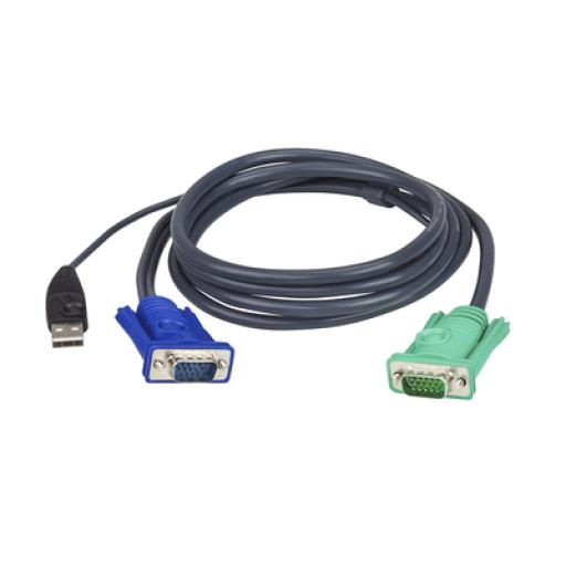 [ATEN_2L5202U] ATEN Cable KVM | USB con SPHD | 3 en 1 | De 1.8 m