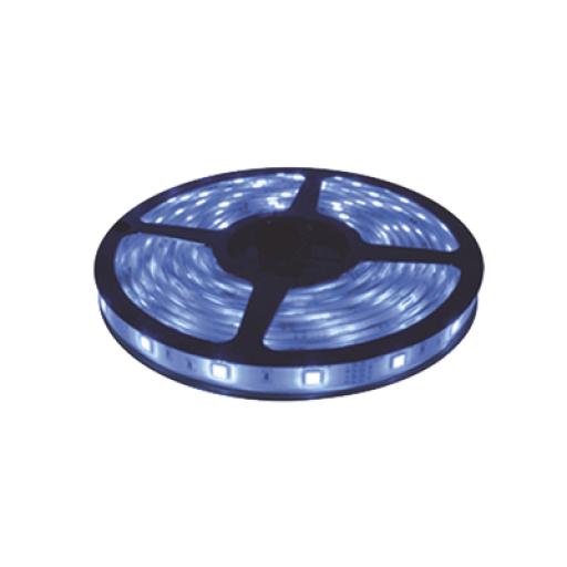 [JWJ_JLTL-5050-IP65] JWJ Tira Led de 5 m / Color Azul / Uso Exterior / Potencia 22 W / 900 lm/ 12 V CD / IP 65.