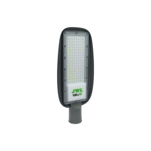 [JWJ_JALP02-100X] JWJ Luminaria LED con Fotocelda 100 W/ 100 - 265 V CA ~50/60 Hz / Color Blanco/ Dimensiones 200 x 465 x 78 mm / Ángulo de Luz 135°.