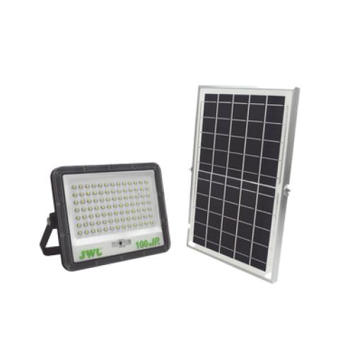 [JWJ_JLRE-SOL-01-100N] JWJ Reflector con Panel Solar 100 W /  Batería 3.2  V CD / T.C.C. 6 500 K / IP66.