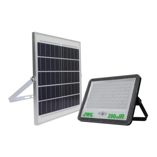 [JWJ_JLRE-SOL-01-200N] JWJ Reflector con Panel Solar 200 W /  Batería 3.2  V CD / T.C.C. 6 500 K / IP66.